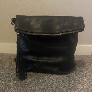 🖤 Patricia Nash Luzille Black Embossed Leather Convertible Backpack Purse 🖤